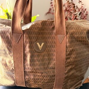Mario Valentino Monogram PVC Tote Bag